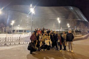 MBA students on a study trip to Madrid.
