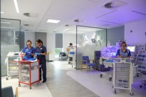 Staff in action in the neonatal unit