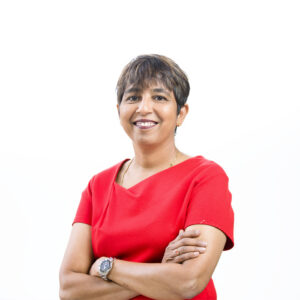 Headshot of Professor Shakila Thangaratinam, Dean of the Institute of Life Course and Medical Sciences