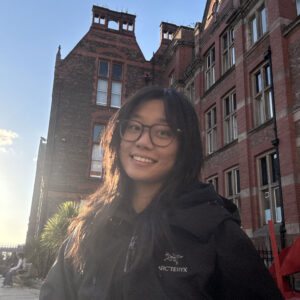 XJTLU 2+2 student, Ji Yuxuan, standing in The Quadrangle.