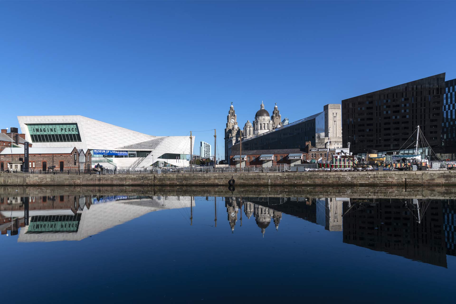 A view of Liverpool's waterfront.